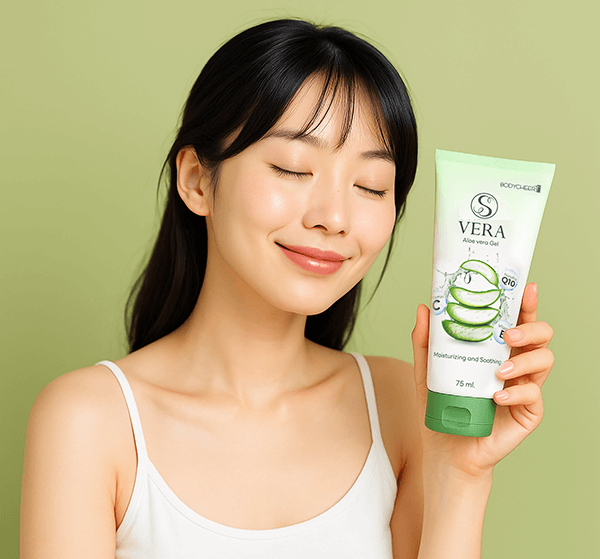 หน้าเป็นฝ้า แก้ได้ด้วยเจลว่านหางจระเข้ Bodycheer S Vera Aloe Vera Gel