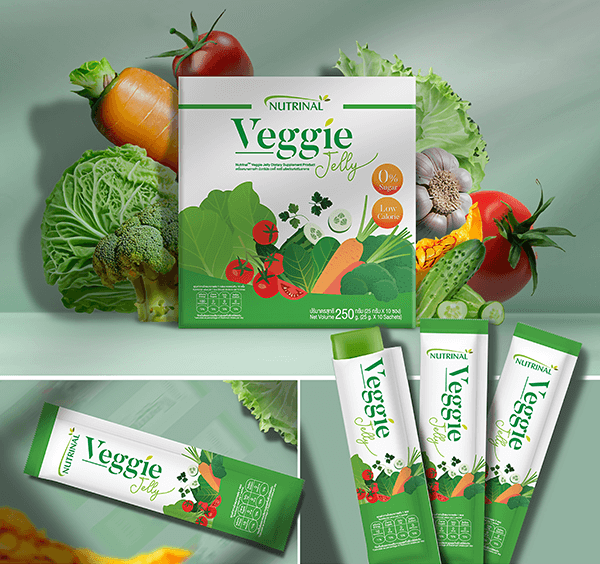 เจลลี่ผัก เวจจี้ Nutrinal Veggie Jelly Successmore