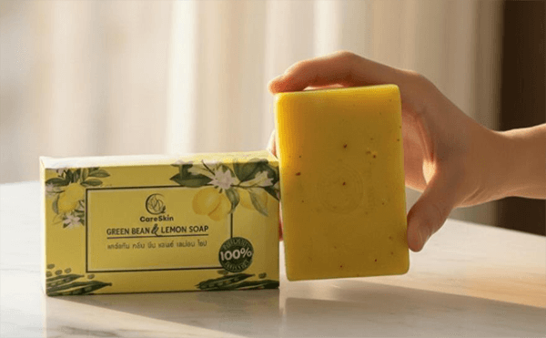 สบู่ลดกลิ่นแก่ กลิ่นคนแก่ Green Bean Lemon Soap ของ Care Skin ใช้ดีจริง